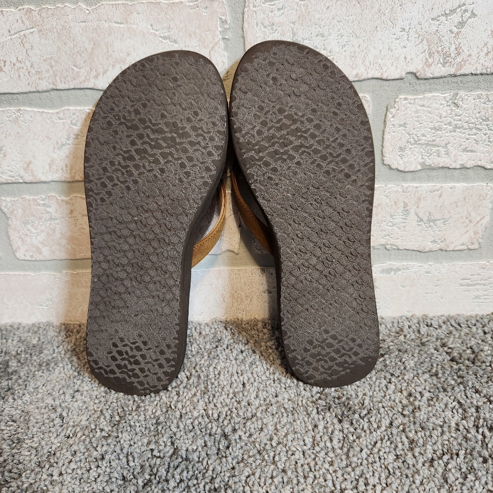 Reef Womens Brown Thong Sandal Flats Size 7.5 - Picture 3 of 4